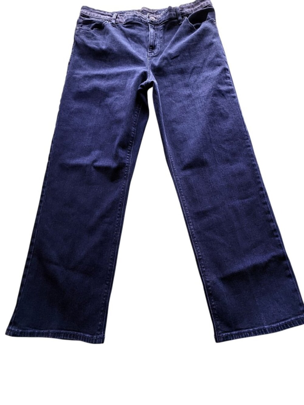 Hudson High Rise Dark Wash Straight Leg Jeans Womens Size 16 Clean Girl Capsule